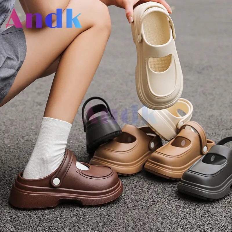Andk 2025 Sandal Slop Wanita Terbaru Sepatu Wanita Slip On DewasaTerbaru Sendal Slop Tali Cewek Platform Selop Shoes Flat Merah