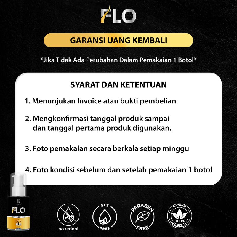 FLO Growth Serum Penumbuh Rambut Cepat Mencegah Kerontokan untuk Pria & Wanita - Perawatan Ketombe 4