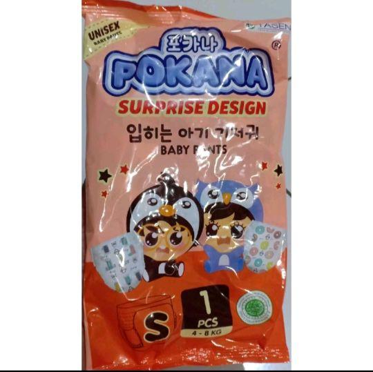 Pokana Pampers Celana Bayi Renceng 6pcs Unisex - Surprise Design