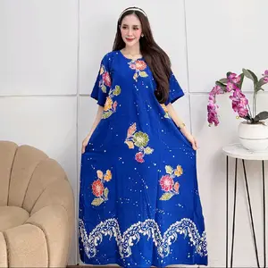DASTER CAP RAYON SAMITEX SUPER BATIK PEKALONGAN Busui Bumil Bunga Cantik Ibu Nyaman Hamil kimono cibi