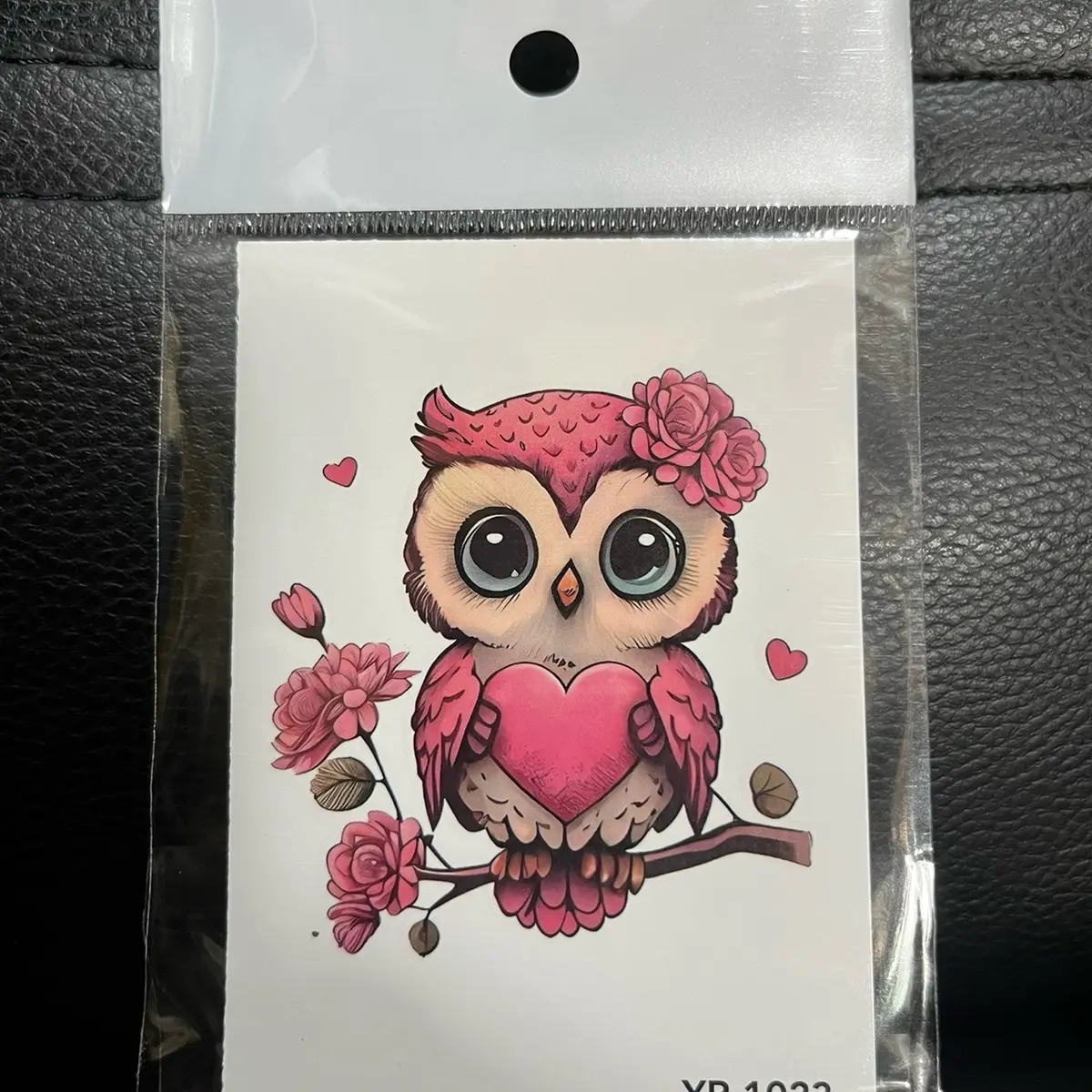 Beli 1 gratis 1 Tatto temporary model owl burung hantu pink cute Model Kayu bunga