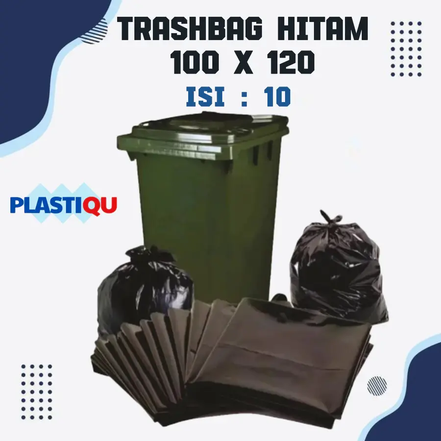 KANTONG PLASTIK SAMPAH JUMBO TEBAL HITAM 100X120