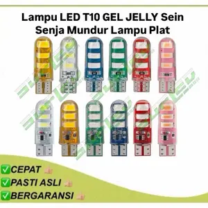 HARGA SEPASANG ! Lampu led t10 cob jelly