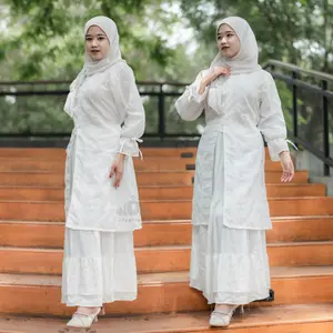 WOW - Humaira Tunik Katun Bolong Outer Katun Bordir Kondangan Tunik Lebaran Atasan Muslim