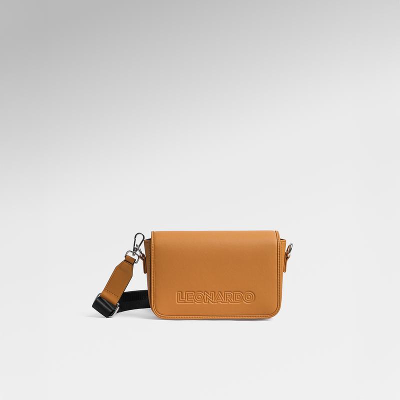 Túi Da Đeo Chéo Fency Chất Liệu Microfiber Bề Mặt Không Bám Vân Tay Thương Hiệu LEONARDO