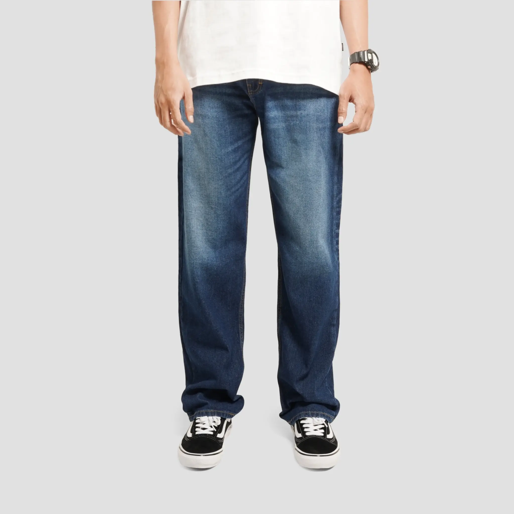 Queenbeer - Denim Pants Kuzu Blue Washed