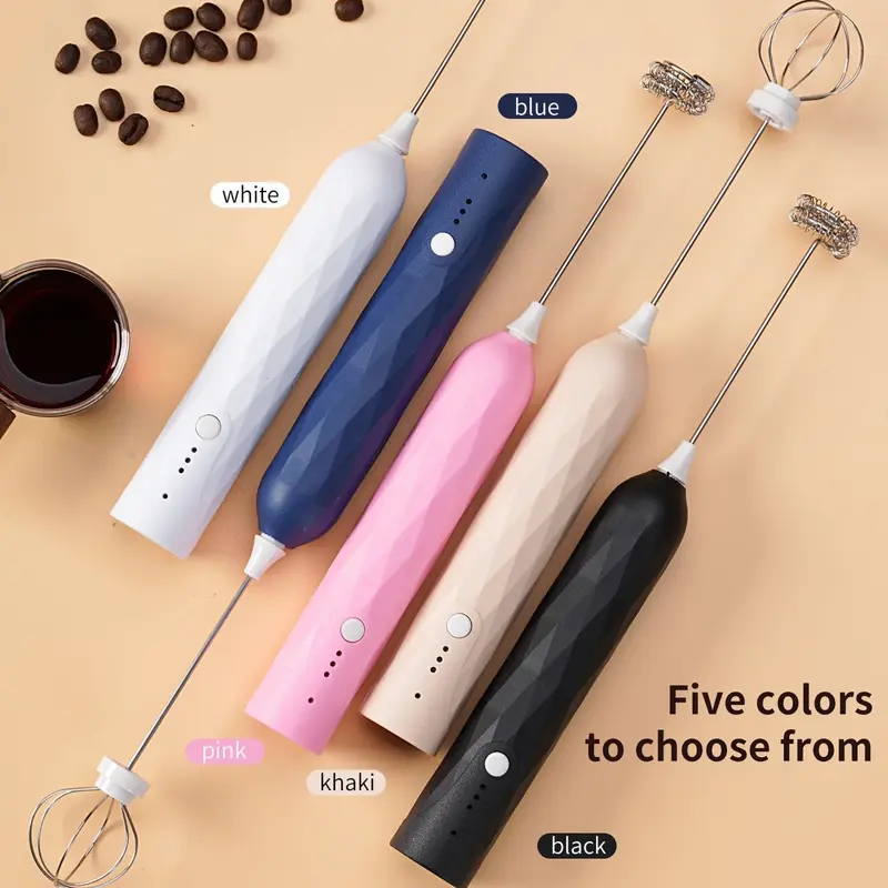 Pengaduk Telur Kopi Elektrik Bisa di jadikan pengaduk Krimer - Cappuccino Maker Mini Electric Hand Mixer WHISK Alat Kocok Telur Elektrik | Milk Frother Mixer Kopi Dalgona Milkshake Pengocok Minuman Pengaduk Coffee Latte 0