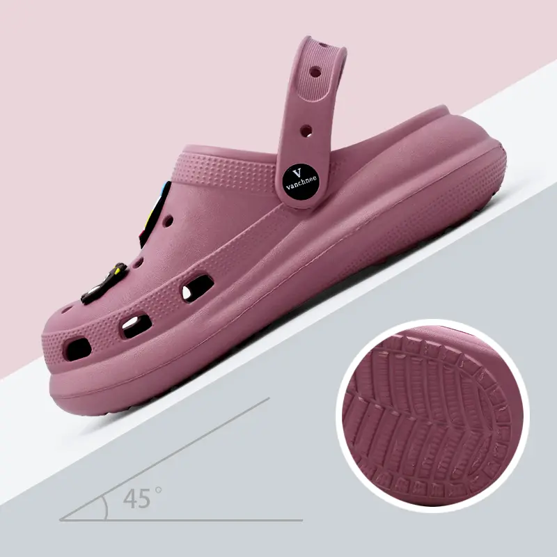 TEFANSY Kodok Sandal Wanita Lentur Wedges Baim Import Anti Slip Bahan Sepatu Sol Tebal Platform Sandal Baim 3