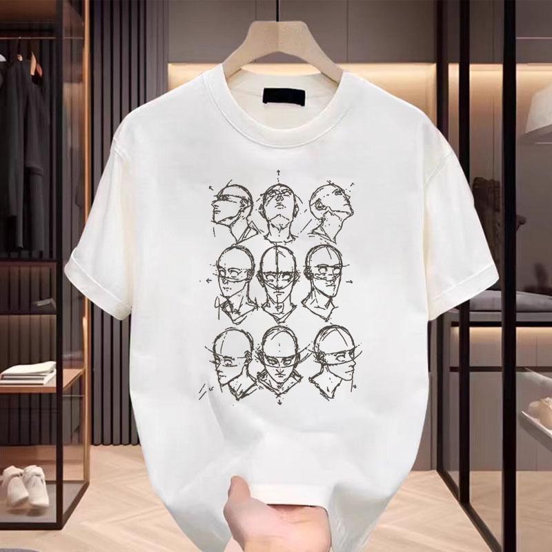 Product Introduction of New 230g vintage niche fashion brand loose fitting couple versatile loose short sleeved T-shirt made of pure cotton for both men and women 2