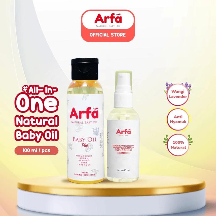Gambar [BUNDLING] ARFA BABY OIL + ARFA HAIR NOURISH OIL SERUM - Membantu Merangsang Pertumbuhan Rambut Bayi dari ARFA BABY OIL STORE Kota Tangerang Selatan Tokopedia
