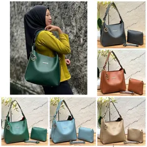 Locamode Tas Hobo Wanita 004 Set Pouch Uk.30x28cm Kulit