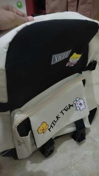 Product Review of Tas Ransel Sekolah Milk Tea/Karakter Kanvas Backpack Wanita from 🅰**a 1