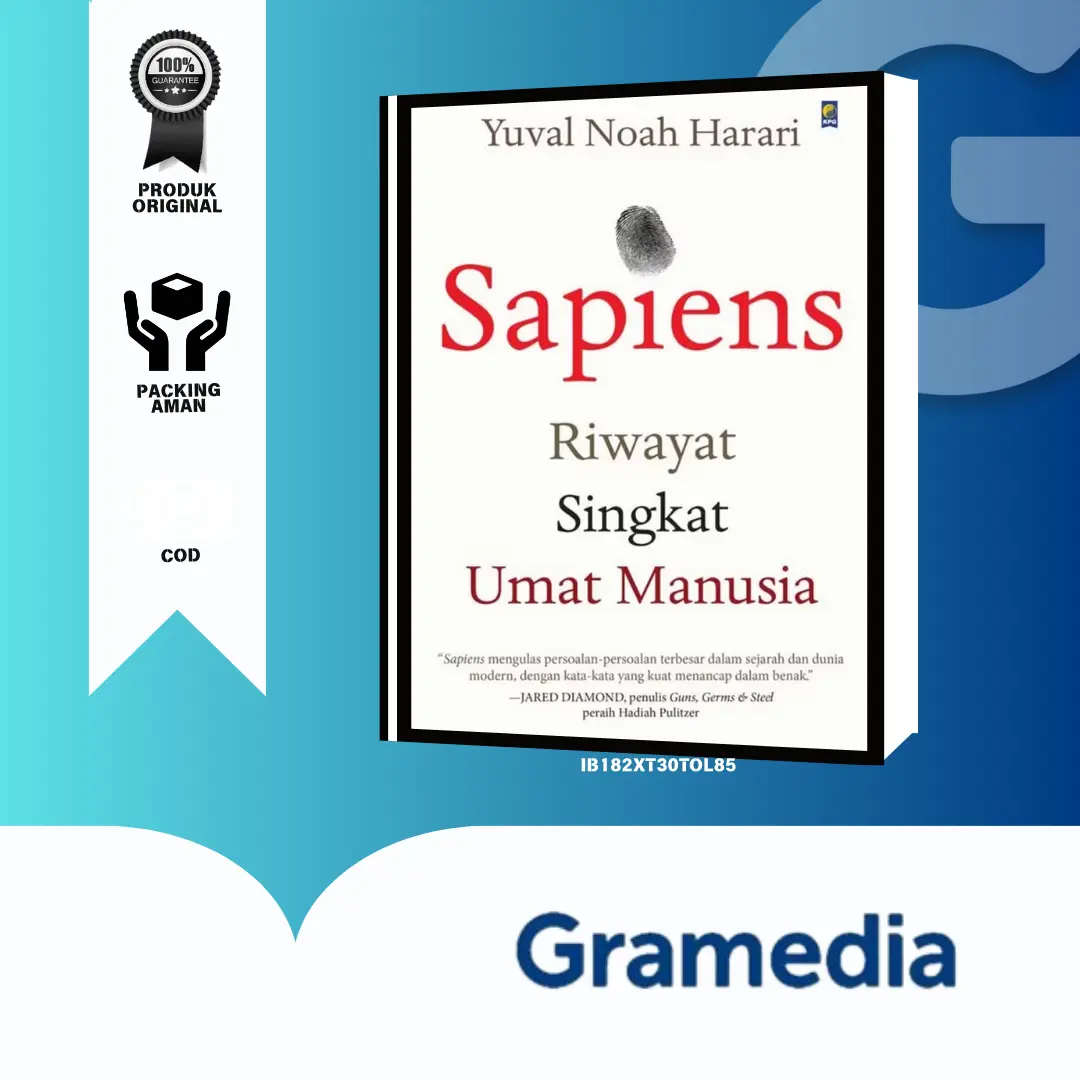 GRAMEDIA BEKASI - BUKU SAPIENS RIWAYAT SINGKAT UMAT MANUSIA - YUVAL NOAH HARARI