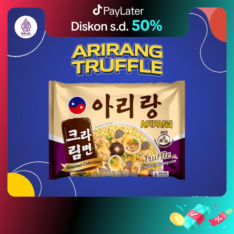 Arirang Mie Instan Goreng Rasa Truffle Creamy Ramyeon 135g (AR95) Food Noodles 0