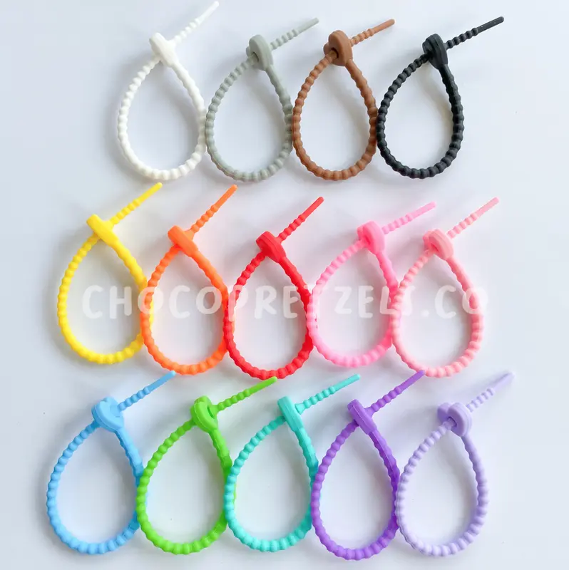[READY] Heart Shaped Silicone Cable Ties / Kabel Ties Warna Tali Karet Silikon Pengikat Kabel Tali Multifungsi Bag Charm Gantungan Kunci Gantungan Tas 1