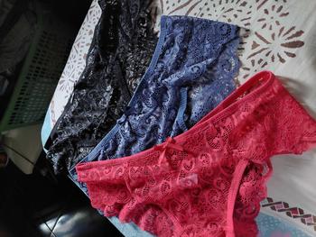 Product Review of Dezenna Celana Dalam Wanita Mid Waist G String Renda Transparan Jumbo 5C125 from n**1 0