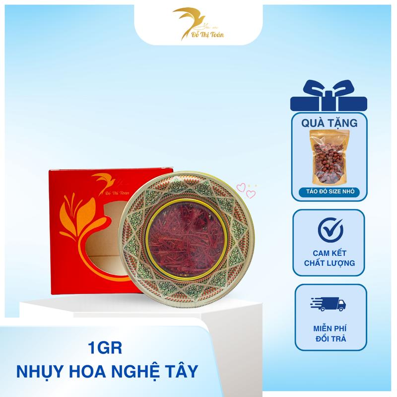 [CFV-DTT] Nhụy hoa nghệ tây -1gr tặng 200gr táo size nhỏ-Yến sào Đỗ Thị Toán