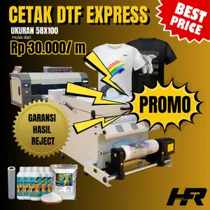 HFR (COD) Sablon Print DTF Express Sehari Jadi Satuan & Meteran | Natal & Tahun Baru Buka | Tanpa Minimal Order | Bisa COD