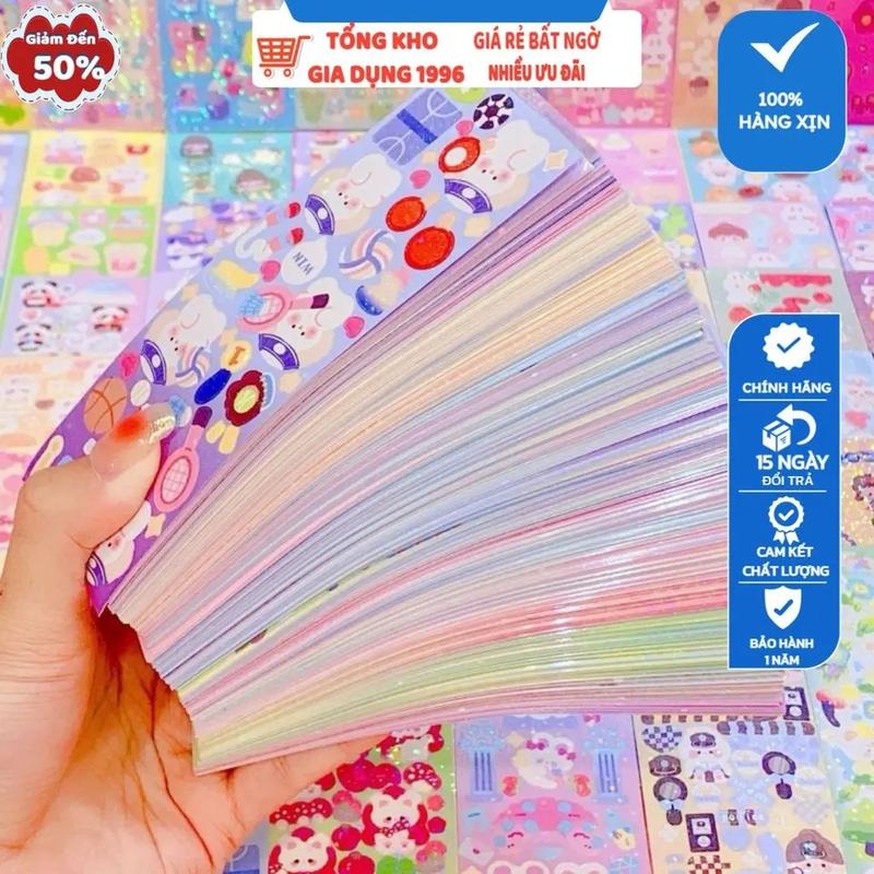 Miếng Dán Trang Trí Sổ Tay DIY, Trang Trí Điện Thoại Lấp Lánh Dễ Thương Xinh Xắn