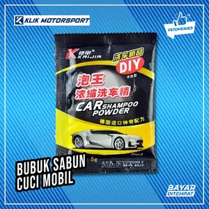 Car Wash Shampoo Powder / Bubuk Sabun Cuci Kendaraan Mobil Motor Sepeda Super Busa Banyak Bubuk 5 Gram