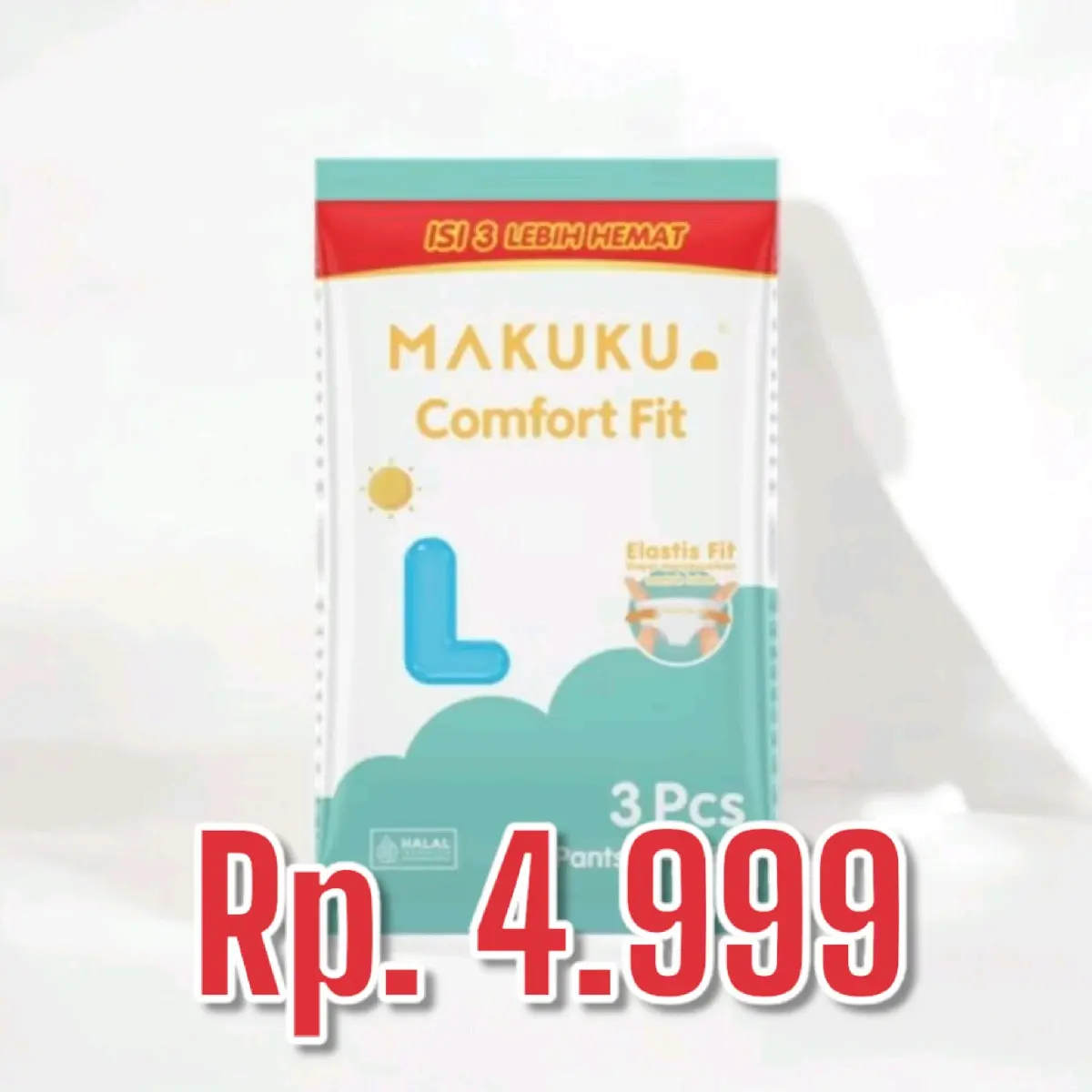 Mukuku Comfort Fit L-3 Renceng Ecer