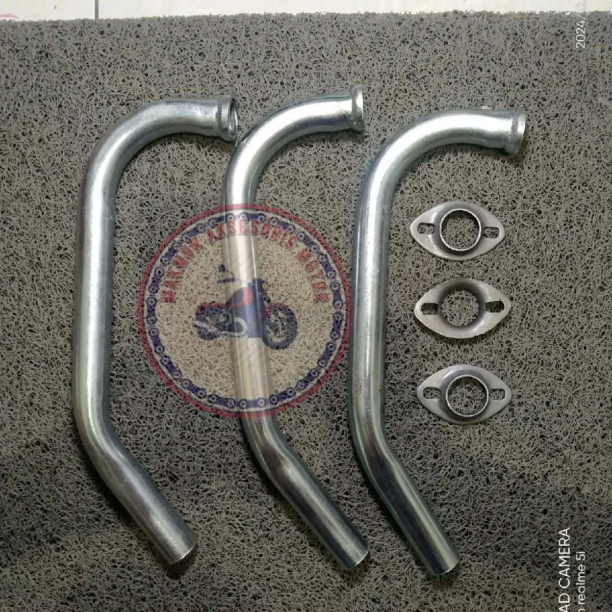 leheran pipa sambungan knalpot motor  metic mio,fino X ride inlet 25 bahan tebal Motorcycle