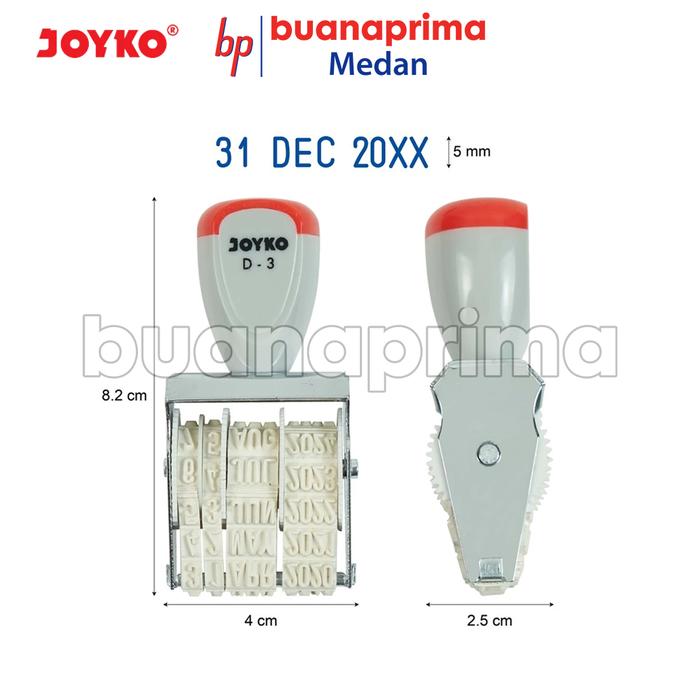 Gambar STEMPEL JOYKO D-3 Tanggal Date Stamp Cap dari Buana Prima Stationery Kota Medan Tokopedia