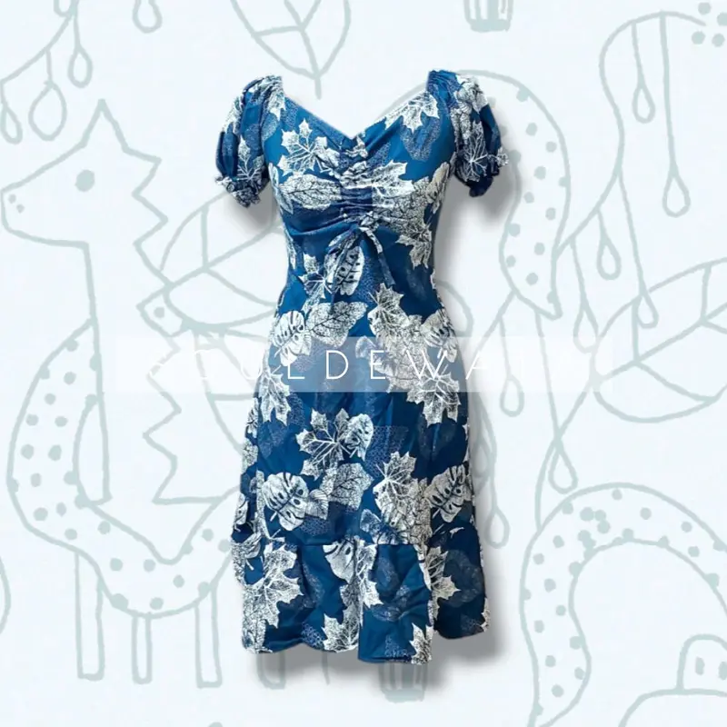 Midi Dress Amora Motif Rayon Premium | Dress Wanita Rayon Premium 2