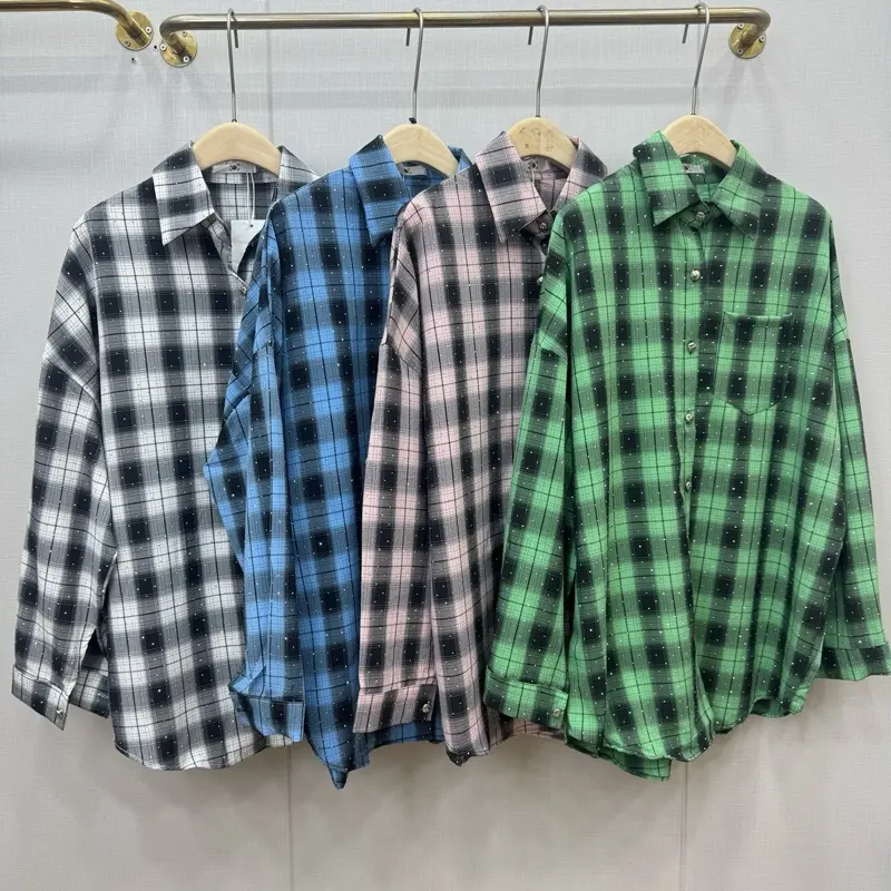 Kemeja Kotak mote mote import 3