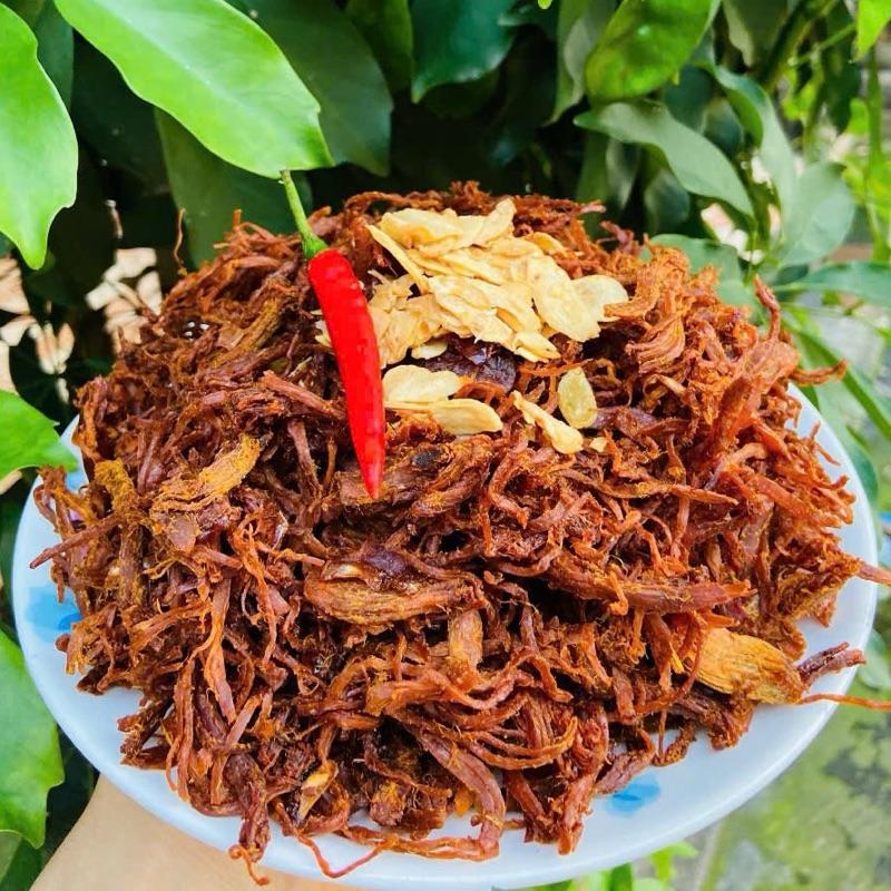 Bịch 400gr Khô Gà Cháy Tỏi - Thơm Ngon Đậm Vị - Đầy Đủ ATVSTP