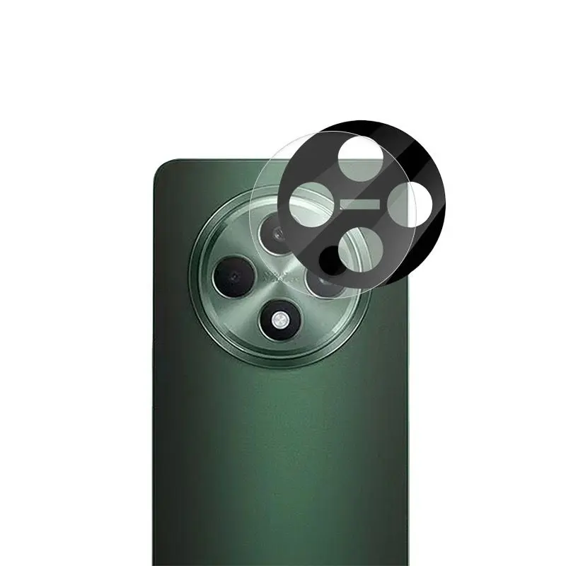 LENSA CAMERA FOR OPPO RENO 12 F RENO 12F TEMPERED BLACK CAMERA ROUND EDGE CAMERA BLACK