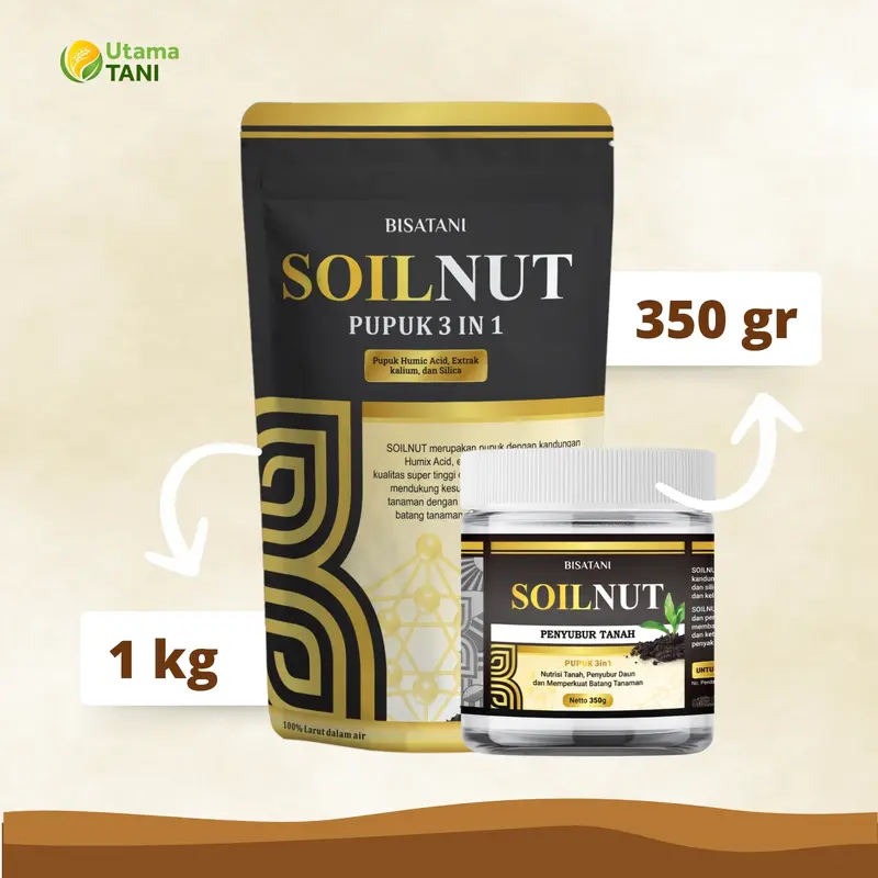 Soilnut Pupuk Penggembur dan Nutrisi Tanah Media Tanam Berkualitas 3