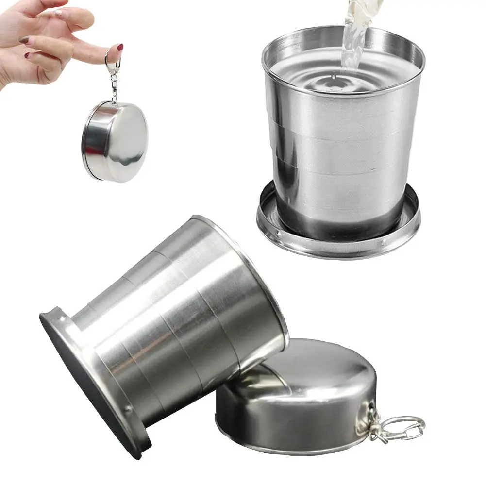Stainless steel telescopic shot glass