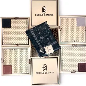 HIJAB BOX BUCKLE SCARVES | PACKAGING MEWAH | Voal Muslim Square | Kerudung Segi Empat Nyaman promo jilbab motif