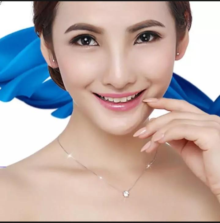 Product Introduction of kalung wanita titanium mata satu silver terlaris best seller Kulit Emas Perak 2