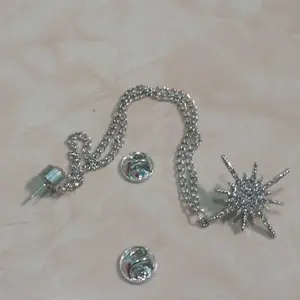 Bros Rumbai Desain Bintang Kepingan Salju/Bros Rumbai/Bros Dekorasi Pakaian/Barang Dekorasi Pakaian/Bros Rumbai Sederhana Dan Indah/Bros Rumbai Setelan