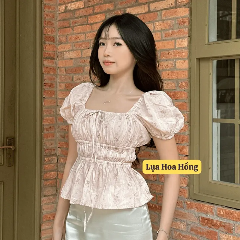 Áo babydoll linen kiểu xinh tay phồng tiểu thư công chúa bo thân nơ coquette ngực xinh xắn Kimee MA287 | BigBuy360 - bigbuy360.vn Áo babydoll linen kiểu xinh tay phồng tiểu thư công chúa bo thân nơ coquette ngực xinh xắn Kimee MA287 | BigBuy360 - bigbuy360.vn