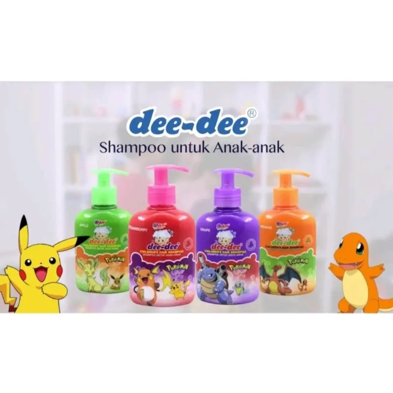 Dee Dee Shampoo Anak-Anak 45ML & 250Ml Pump - Shampoo Anak Bayi Sabun sabun + shampoo anak Cair 3