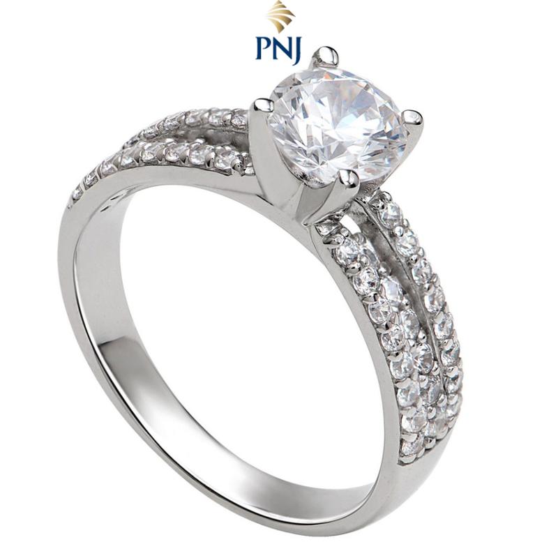 Nhẫn Bạc đính đá CZ PNJSilver XMXMK000154