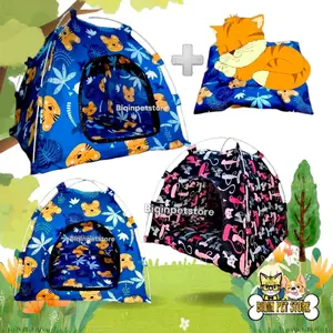 Tempat Tidur Tenda Kucing Anjing Kecil Plus Kasur