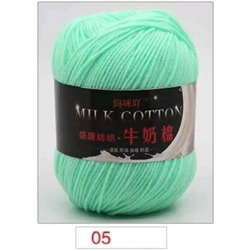 Milk cotton 3ply / Benang rajut katun  3ply 4