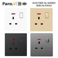 Gambar PanoV Series Stop kontak AC UNIVERSAL Child Protection Flame Retardant Colokan Universal AC switch - putih /10066-1 dari PANOV Official Store Kab. Tangerang 1 Tokopedia