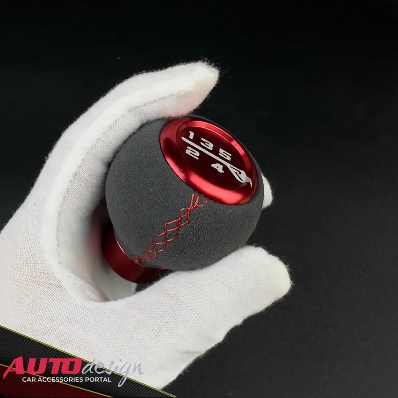 Tuas Persneling Mobil Universal MOMO Gear Shift Knob Suede Alumunium PVC dengan 4 Pcs Ukuran Karet - Accessories, Baut 3