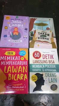 Product Review of paket 2 buku trik memikat & mempengaruhi lawan bicara dan 60 detik langsung bisa membaca pikiran Psychology from r**h 0