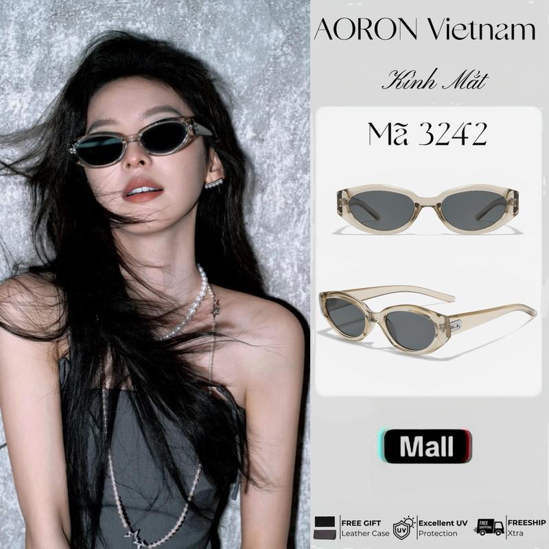 AORON Kính Râm Mắt Mèo 3242 Chống Tia UV Cổ Điển Dành Cho Nam Nữ Bảo Vệ UV Cao…