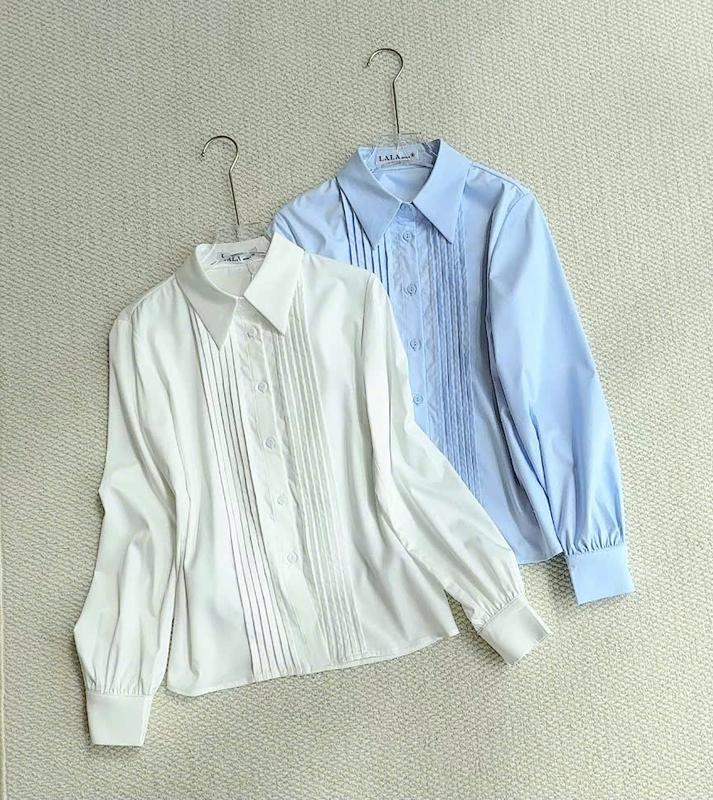 Áo Sơ Mi Thô Cổ Đức Mí Ly Dọc Thân Lala Fashion Mã 4564