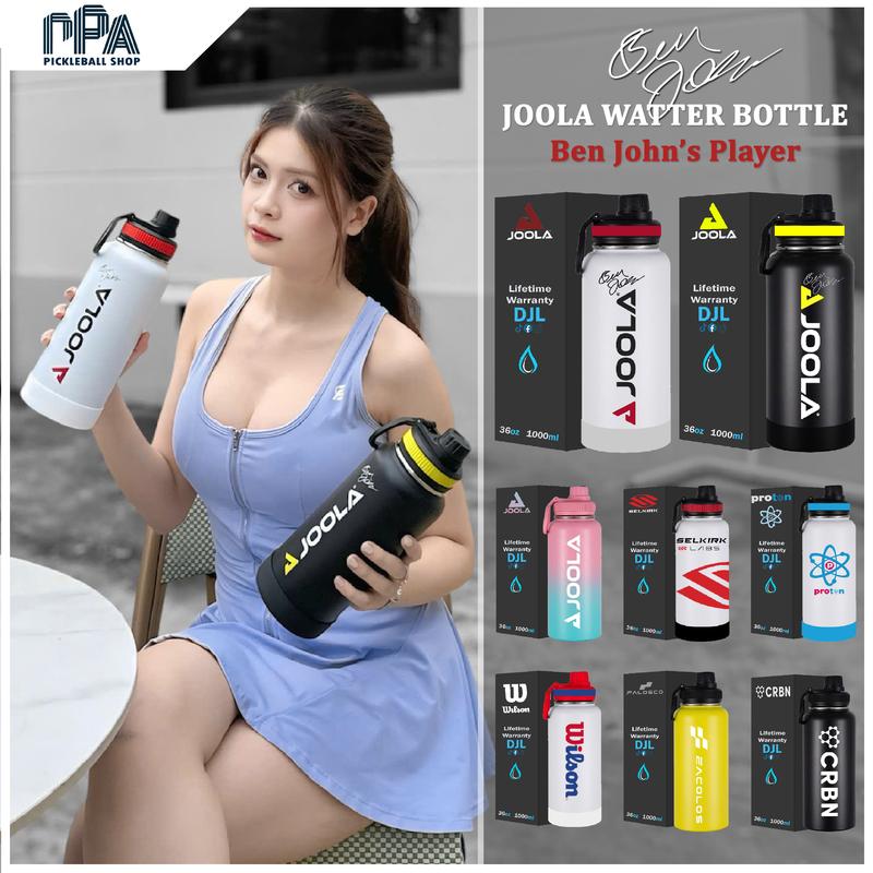  Bình nước giữ nhiệt thể thao Pickleball dung tích 1000ml giữ nhiệt 48h - Joola - Proton - Selkrik - CRBN - Wilson 
