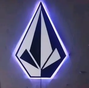 logo volcom lampu timbul hiasan dingding kamar couwo