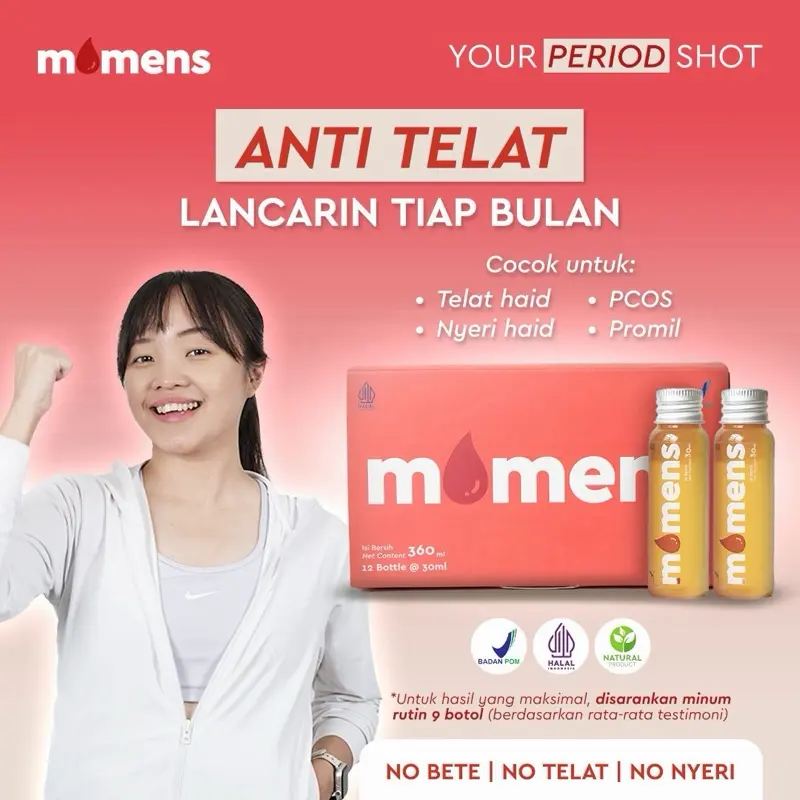[All Variant] momens | Lancar Haid, Anti Nyeri Haid, Pereda Nyeri, Siklus Menstruasi, PCOS | BPOM | HALAL