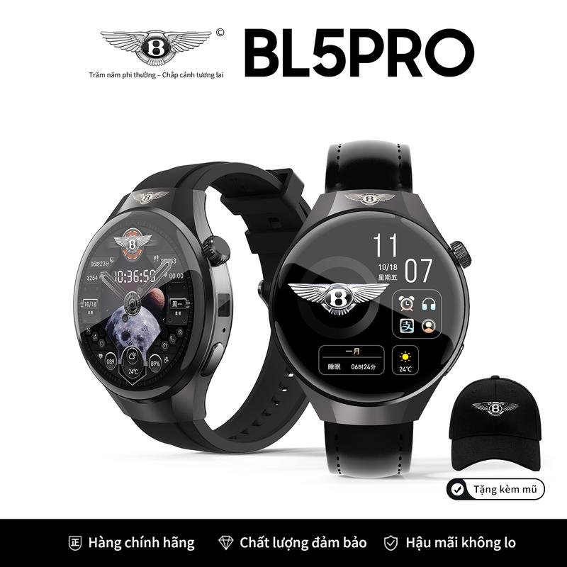 Đồng hồ thông minh BL5PRO kết nối bluetooth nhanh chóng hỗ trợ quay số nhận thông báo tin nhắn đo lường sức khỏe đo lường vận động nhiều chế độ nhắc nhở kháng nước IP68 mở khóa cửa NFC chức năng AI thông minh tùy chỉnh hình nền theo ý muốn